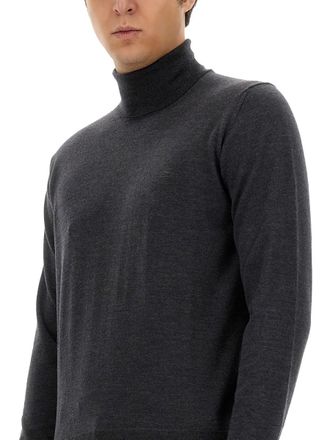 Etro Embroidered Wool Turtleneck - Gray