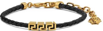 Versace Greca Leather Bracelet