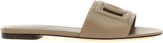 Dolce & Gabbana Grey Logo Sandals