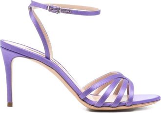 Casadei Purple Ankle-strap Heels