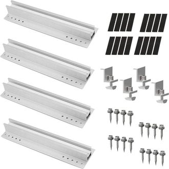 OEM Kit De Montaje De 4 Piezas Para Paneles Solares De 400 Mm, Soportes De Aluminio Para Paneles Solares, Soportes Fotovoltaicos Para Balcones, Instalacio