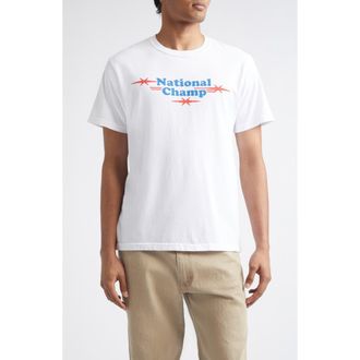 Phipps National Champ Cotton Graphic T-Shirt in White at Nordstrom, Size Xx-Large