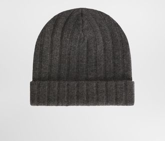 Dolce & Gabbana Cashmere Knit Hat - Man Hats And Gloves Grey Onesize