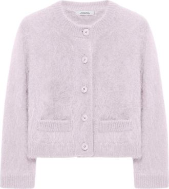 Dorothee Schumacher Truien & Vesten, Dames, Paars, L, Wol, Fluffy Cardigan
