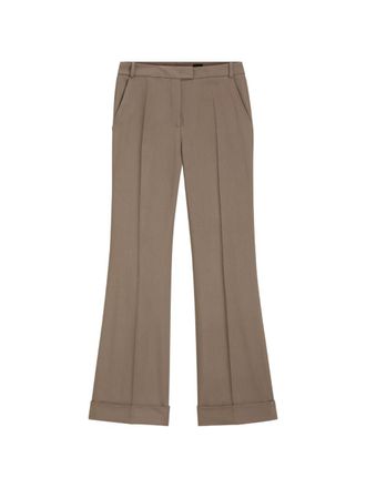 BOSS Brown Tailored Straight-Leg Formal Pants