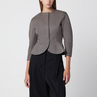 Jacquemus Giacca Palmier marrone in lana