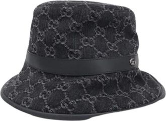 Gucci Pre-owned Accessories, male, Black, Size: ONE SIZE Pre-owned Bucket Hat