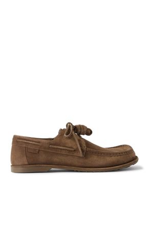 Loewe + Paulas Ibiza Campo Suede Boat Shoes