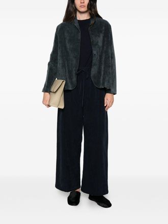 Apuntob Velvet Blazer - Petrol Blue