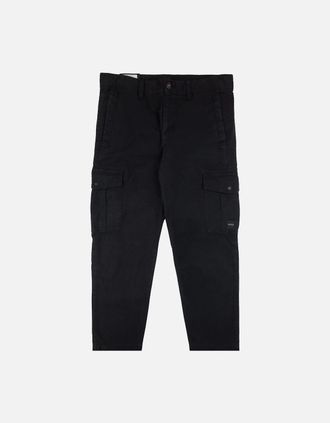 HUGO BOSS Mens Hugo Boss Sisla 5 Logo Patch Stretch Cargo Pants Black 001 - Size: 46