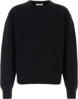 Jil Sander Black Knitted Sweaters