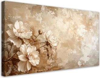 Feeby Cuadro Sobre Lienzo, Delicada Flor R&uacute;stica, 120x60