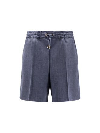 Pinko Scarola Textured Wool Bermuda Shorts