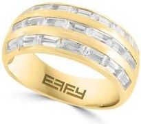 Effy Zircon Band Ring in White/Gold at Nordstrom Rack, Size 7