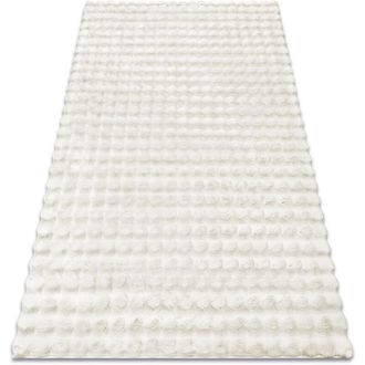 RugsX Rugsx - Carpet bubble white 11 imitation of rabbit fur 3D structural white 120x170 cm