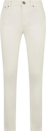 Moorer Skinny Elasticated Trousers - female - Moorer - Skinny Fit Jeans - White - W27 - Jeans