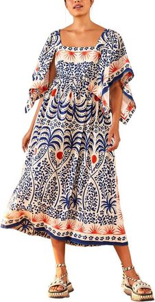 Farm Rio Farm Rio Afternoon Breeze Midi Dress