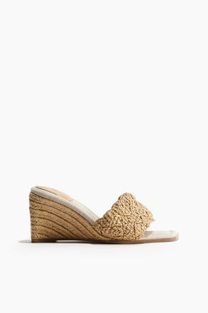 H&M Espadrilles mit Keilabsatz - Beige