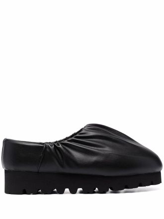Yume Yume Camp Shoe ruched mules - Black