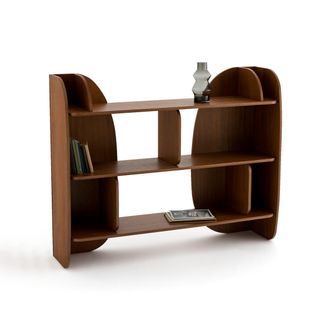 La Redoute Interieurs Lage boekenkast in fineernotenhout, Gorman