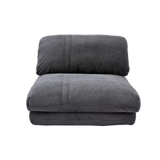 Miliboo Miliboo - Sill&oacute;n Cama De 1 Plaza Pana Gris Oscuro Spencer