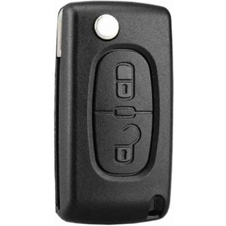 OEM (2 Botones, Ce0536) Funda Compatible Con 2 Botones Ce0536 Plegable Para Peugeot 307 308 Citroen C4 C5