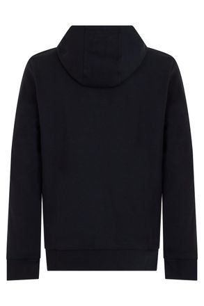 HUGO BOSS Mens Cotton Zip-Up Hoodie Black Top