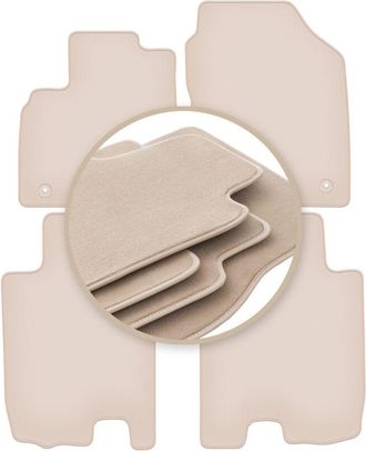 OEM Alfombrillas Beige Premium Para Honda Jazz Iii Hatchback 2011-2014