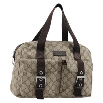 Gucci Pre-owned Handbags, female, Beige, Size: ONE SIZE Pre-owned Vintage Hand Bag
