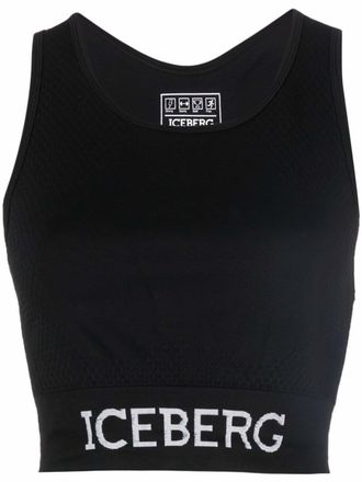 Iceberg Top con stampa - Nero