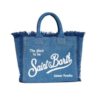 MC2 Saint Barth Tote Bags, female, Blue, Size: ONE SIZE Borsa Colette