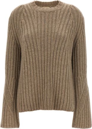 Khaite Beige Cashmere Womens Cardigan
