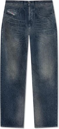 Diesel Heren, Jeans, Blauw, Maat: W28 Katoen