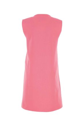 Jil Sander Fluo Pink Polyester Dress - Pink