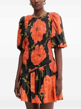Never Fully Dressed Abito midi a fiori - Nero