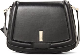 HUGO BOSS Womens Accessories Ariell Saddle Bag, Luxurious Cow Skin Handbag in Black - One Size
