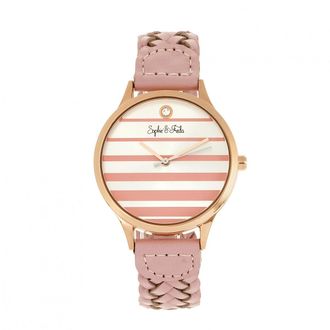 Sophie & Freda Tucson horloge met leren band en Swarovski-kristallen