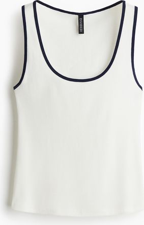 H&M Tanktop aus Baumwolle - White