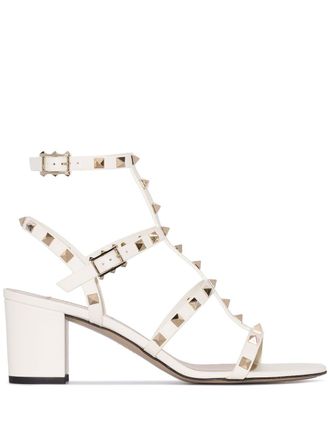 Valentino Garavani Rockstud Leather Sandals-Donna