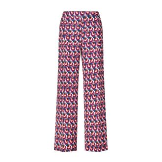 La DoubleJ Broek met wijde pijpen en wervelend patroon - Dames - Straight fit broeken - Veelkleurig - M - Broeken