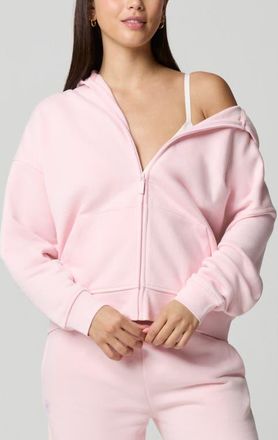 Florence By Mills Cozy Crush Oversize Zip Hoodie in Ballet Slipper at Nordstrom, Size Xx-Small