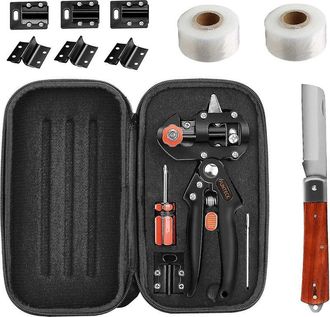 OEM Kit De Poda Y Herramientas De Injerto 2 En 1, Para Injertos En V Y En U, Perfecto Para Injertar &Aacute;rboles Frutales, Incluye Cintas De Injerto, Cuchillo 
