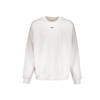 Off-white White Cotton Mens Sweatshirt