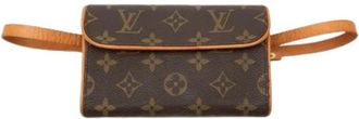 Louis Vuitton Pre-owned Pochette Florentine - Dames - Vintage Heuptassen - Bruin - ONE Size - Leer - Vintage