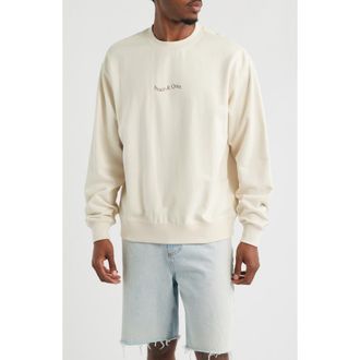 Museum of Peace and Quiet Wordmark Graphic Sweatshirt in Bone at Nordstrom, Size Xx-Large