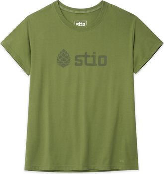 Stio | Womens Logo Tee Shirt, Size Extra Small in Terrain