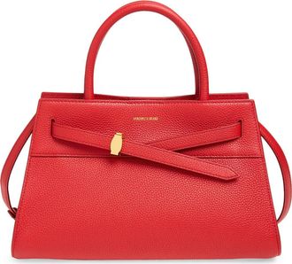 Veronica Beard Dash Leather Top Handle Bag in Red at Nordstrom