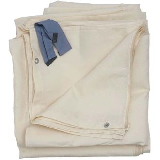 Hhg Nunca Usado] Juego De 4 Paredes Laterales Para P&eacute;rgola C&aacute;diz, Recambio Pared Lateral Pabell&oacute;n 4x3m, Poli&eacute;ster, Crema