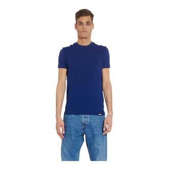 Dsquared2 Camiseta Slim Fit - Tops - Hombre - Azul - 2XL