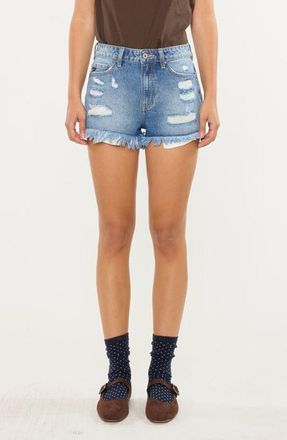 Kancan Odyssey Ultra High Rise Shorts in Medium Wash at Nordstrom, Size 23